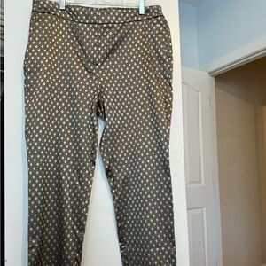 Chico's Geometric Black and Gold Pants.